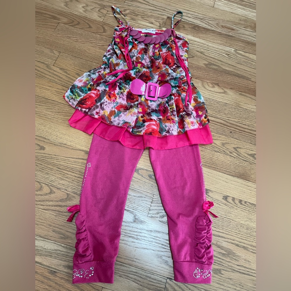 Top and legging set, size 4